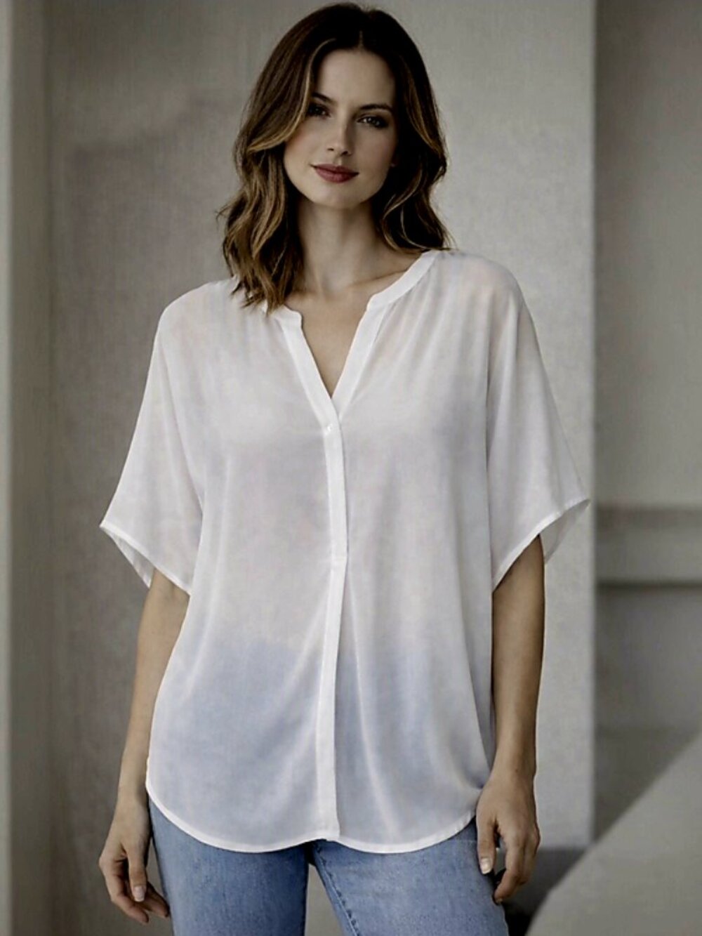 Chico's Dolman Sleeve Soft Drape Blouse | Chico's Size 2, US Size Large